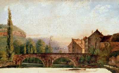 The Pont de Nahin at Ornans, c.1837 by Gustave Courbet